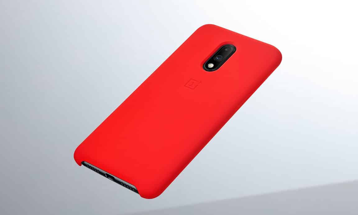 OnePlus 7 Silicone Protective Case Red 3