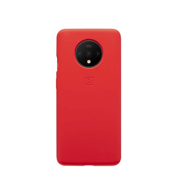 OnePlus 7T Silicone Bumper Case Red 1