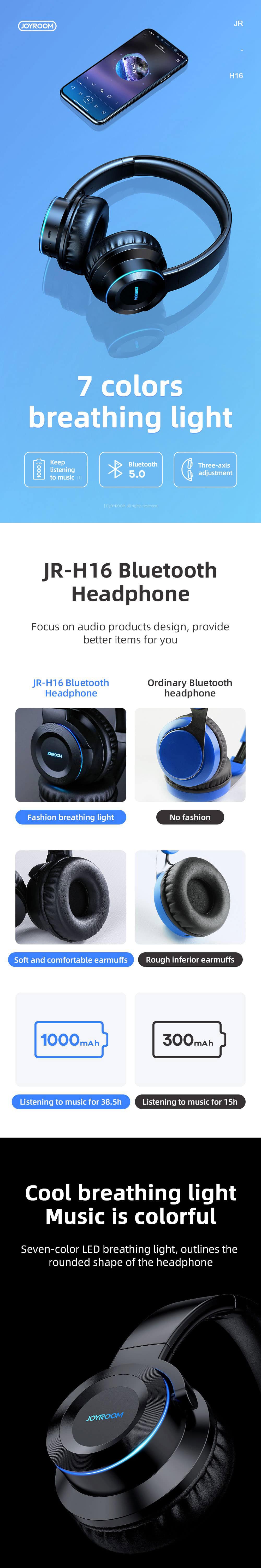 Joyroom JR H16 Bluetooth Headphone 1
