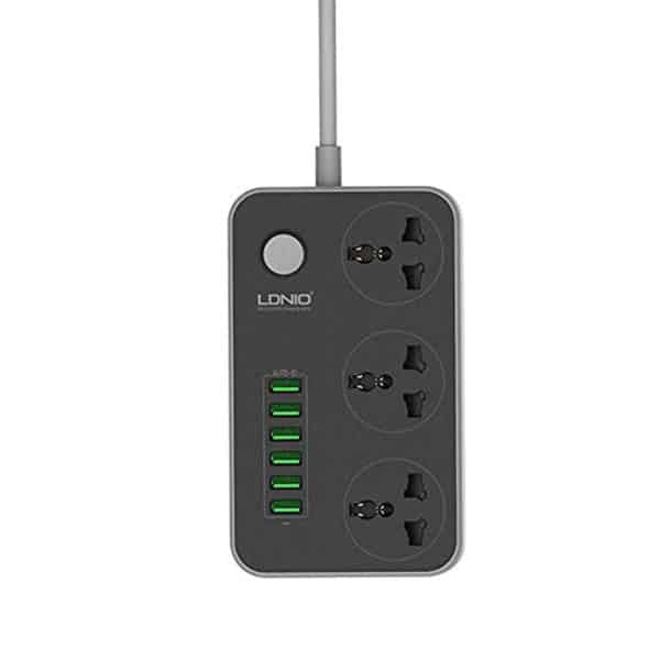 LDNIO 3 Socket with 6 USB Port Power Strip