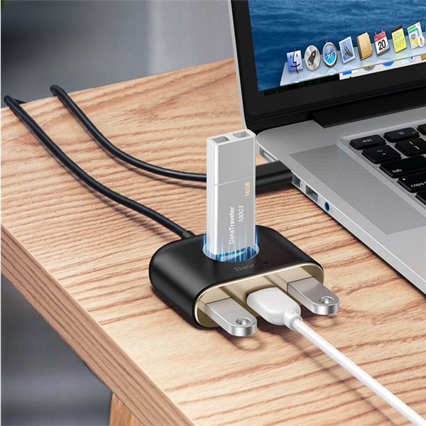 Baseus Square Round 4 in 1 USB HUB Adapter 4