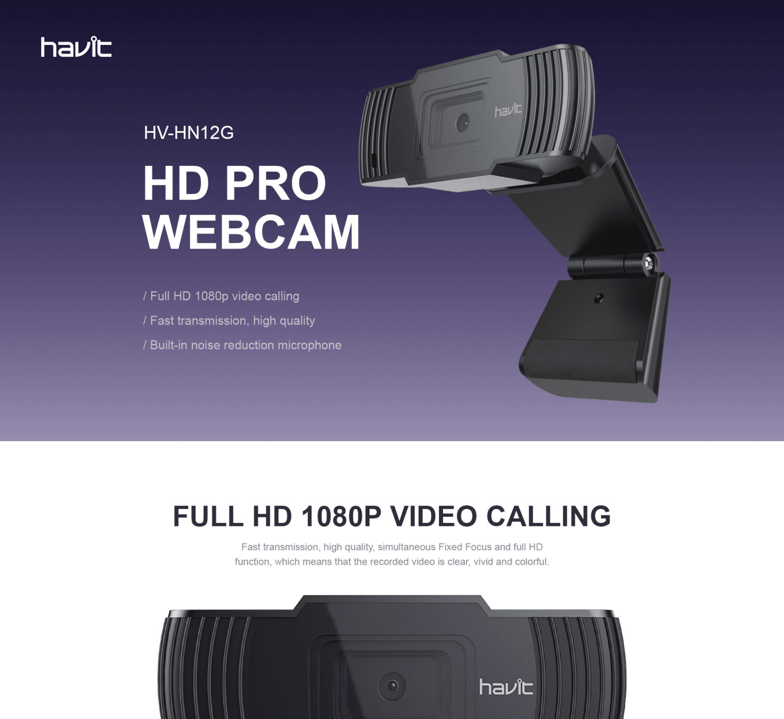 Havit HV HN12G 1080P Webcam 3