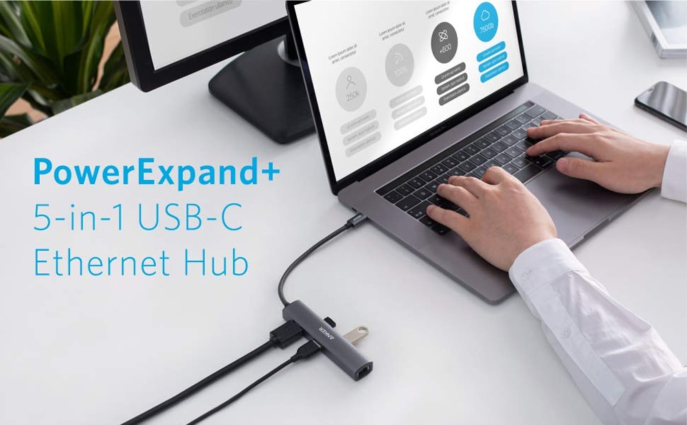 Anker PowerExpand Plus 5 in 1 USB C Ethernet Hub 1