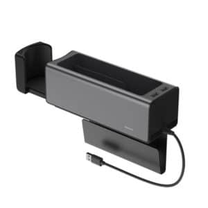 Baseus Deluxe Metal Armrest Console Organizer with Dual USB Power Supply 1