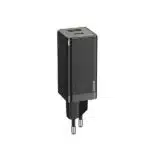 Baseus GaN Mini Charger C+U 45W EU With Type-C to Type-C Cable (CCGAN-Q01) - Image 2