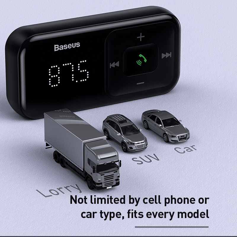 Baseus T Typed S 16 Wireless MP3 Car Charger 1 4