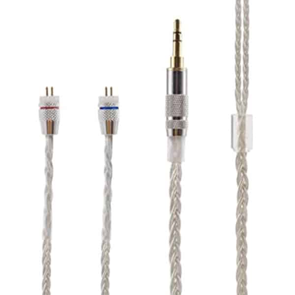 KZ A Pin Silver Plated Upgrade Cable Without Mic 2