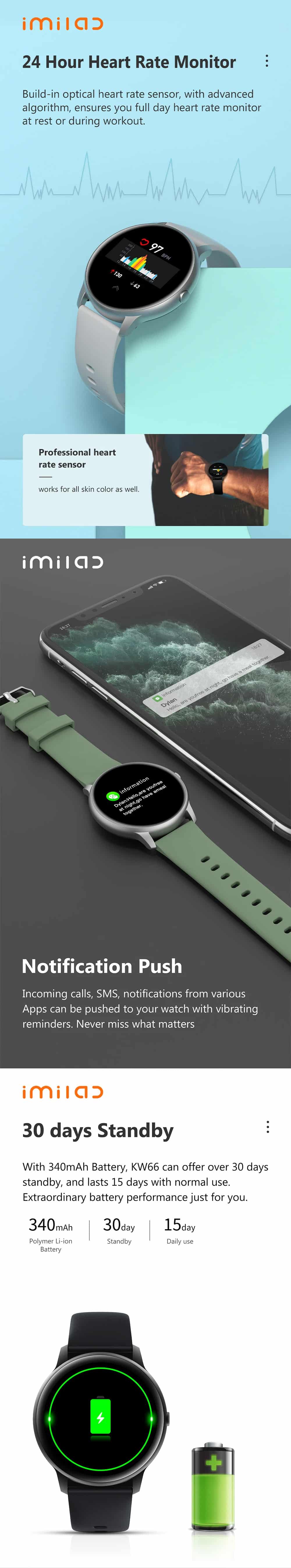 Xiaomi IMILAB KW66 Smart Watch 5