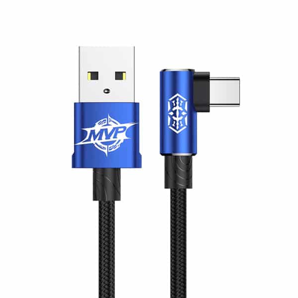 Baseus MVP Elbow Type Cable USB For Type-C 1.5A 2M (CATMVP-B03) - Blue