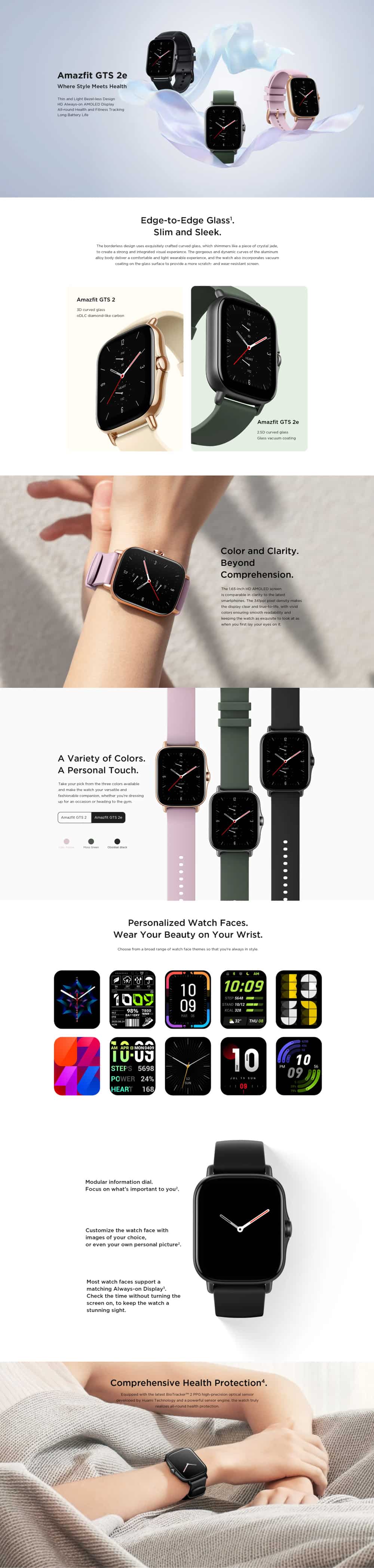 Amazfit GTS 2e Smart Watch Global Version Black 4