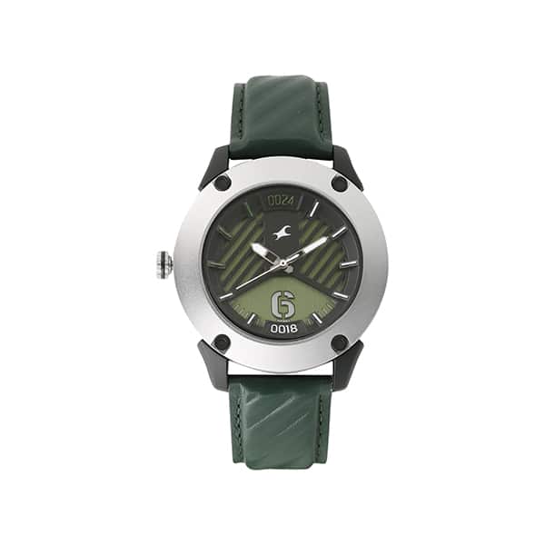 Fastrack 3170KL02 Loopholes Green Dial Analog Watch (4)