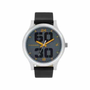 Fastrack NM38051SL03 Bold Grey Dial Leather Strap Watch