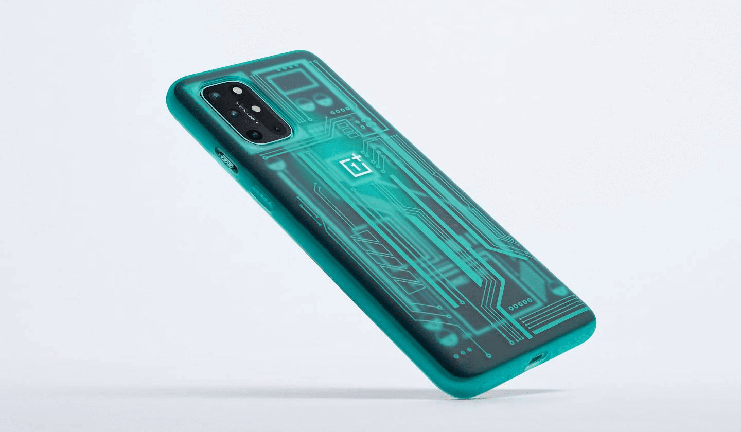 OnePlus 8T Quantum Bumper Case Cyborg Cyan 1 3