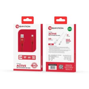 Baykron Cable USB To Micro 1.2M 2A (20-005017) - Red