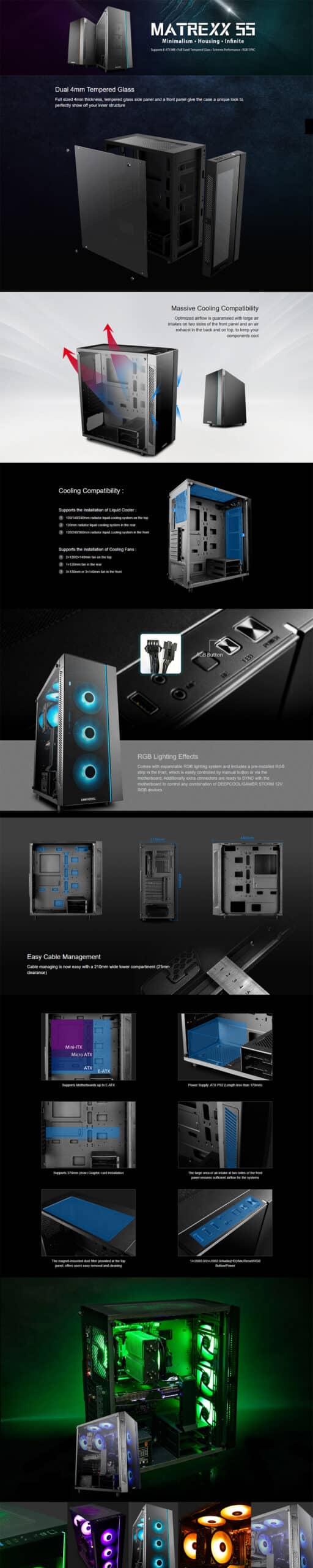 Deepcool Matrexx 55 Mid Tower Case 1 scaled