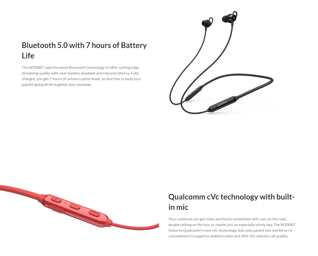 Edifier W200BT Bluetooth Headphone 1