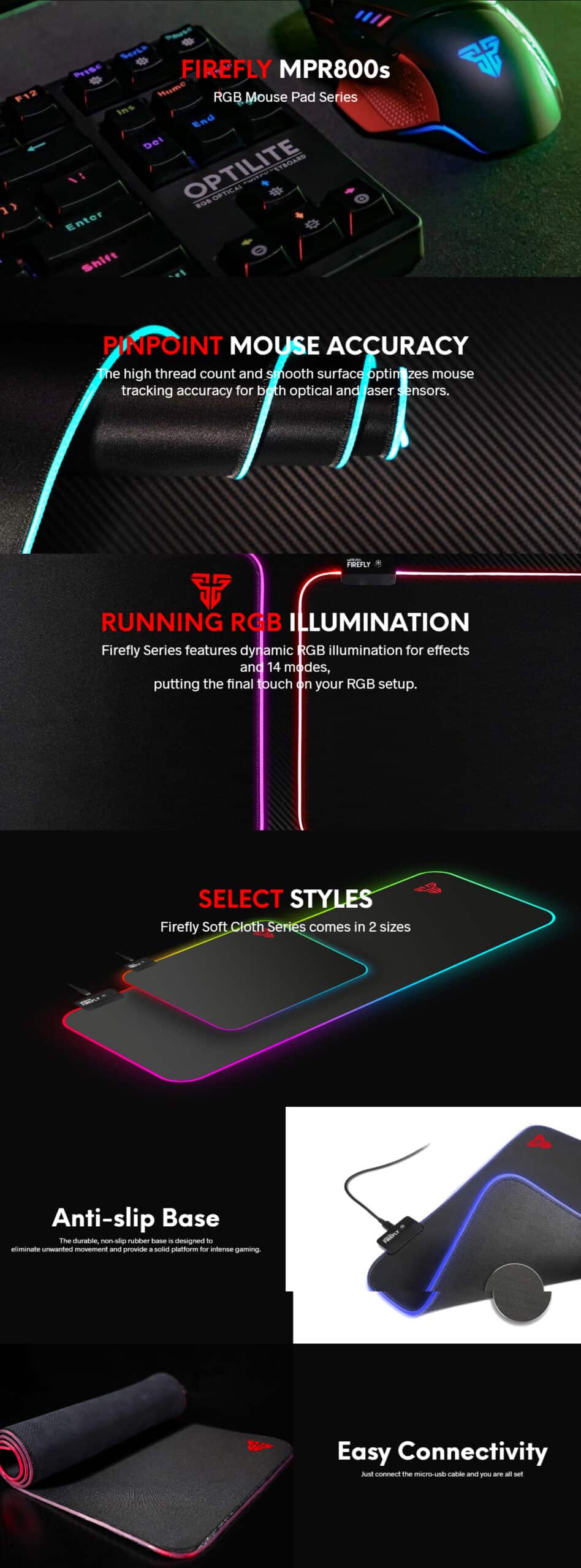 Fantech MPR800S Firely RGB Mouse Pad 2 scaled