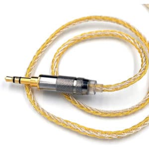KZ C Pin Gold Silver Mixed Braiding Upgrade Cable Without Mic 2