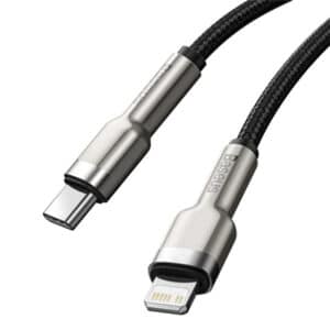 Baseus Cafule Series Metal Data Cable Type C to iP 20W 25CM CATLJK 01 Black 2