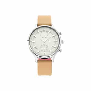 Fastrack 6208SL01 Ruffles Bage Dial Leather Strap Womens Watch 1