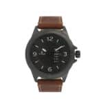 Titan NM1701QL01 Anthracite Dial Leather Strap Watch