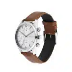 Titan 1805SL04 Workwear White Dial Leather Strap Watch - Image 2