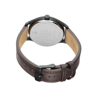 Titan NM1802NL01 Workwear Watch with Black Dial Brown Leather Strap 4