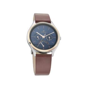 Titan NM1803KL01 Workwear Blue Dial Leather Strap Watch