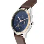 Titan NM1803KL01 Workwear Blue Dial Leather Strap Watch