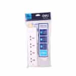 Deli E1833703 4Port Household Power Strip White 3