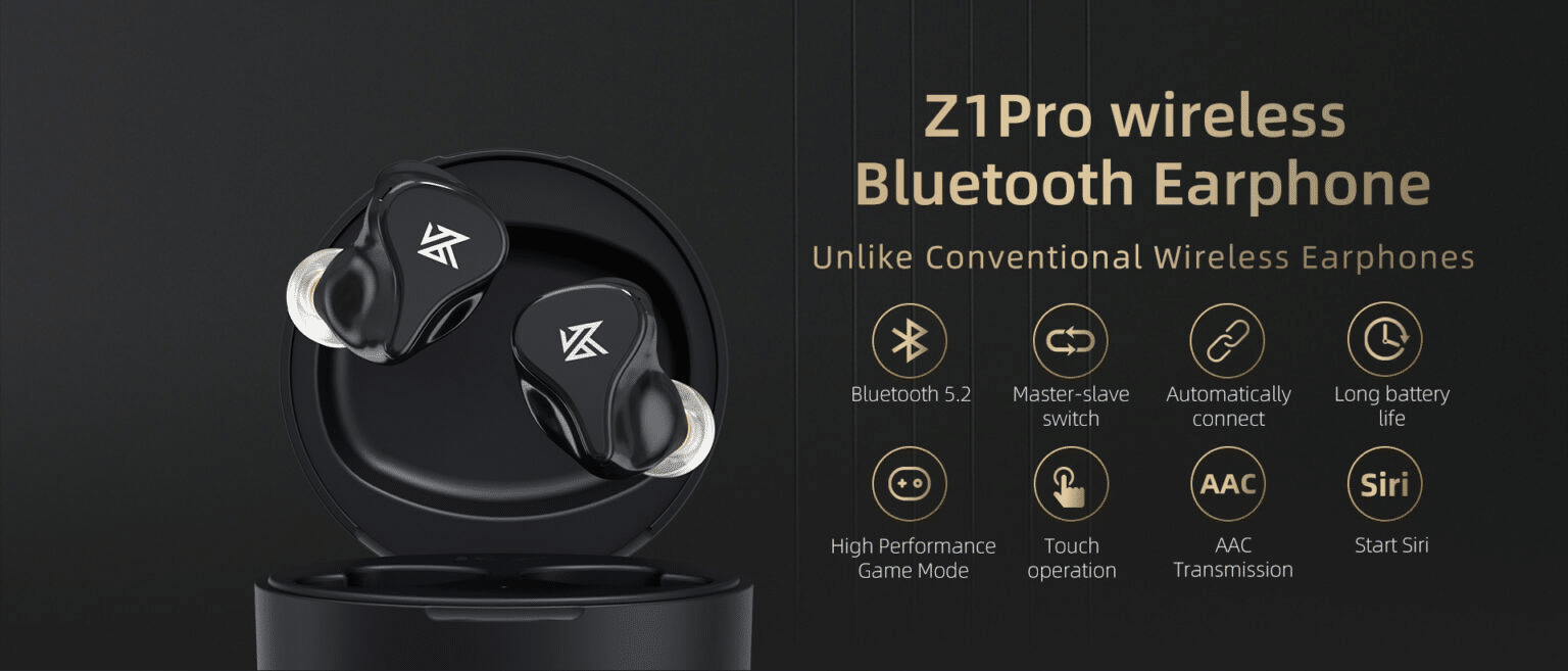 KZ Z1 PRO Bluetooth 5.2 True Wireless Earbuds