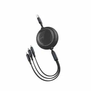 Baseus Bright Mirror One-for-three Retractable Data Cable USB to M+L+C 3.5A