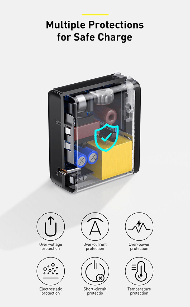 Baseus GaN2 Fast Charger 1C 100W CN 1 7