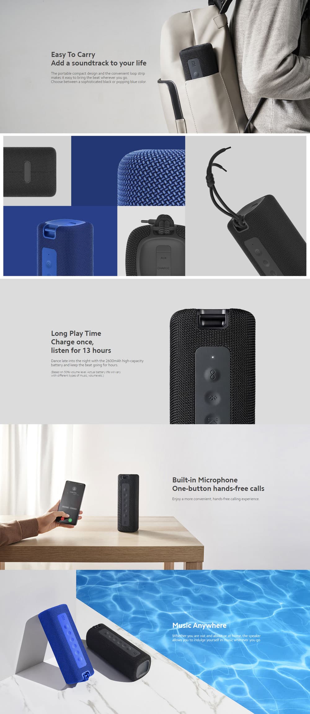 Xiaomi Mi Portable Bluetooth Speaker 16W 2