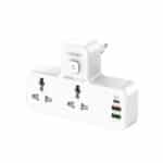 LDNIO Power Strip 2 Port with 2 USB and 1 USB-C PD & QC3.0 EU (SC2311) – White (3)