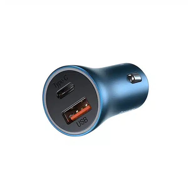 Baseus Golden Contactor Pro QC U+C 40W Car Charger With Type-C to Lightning Cable (TZCCJD-03) - Image 3