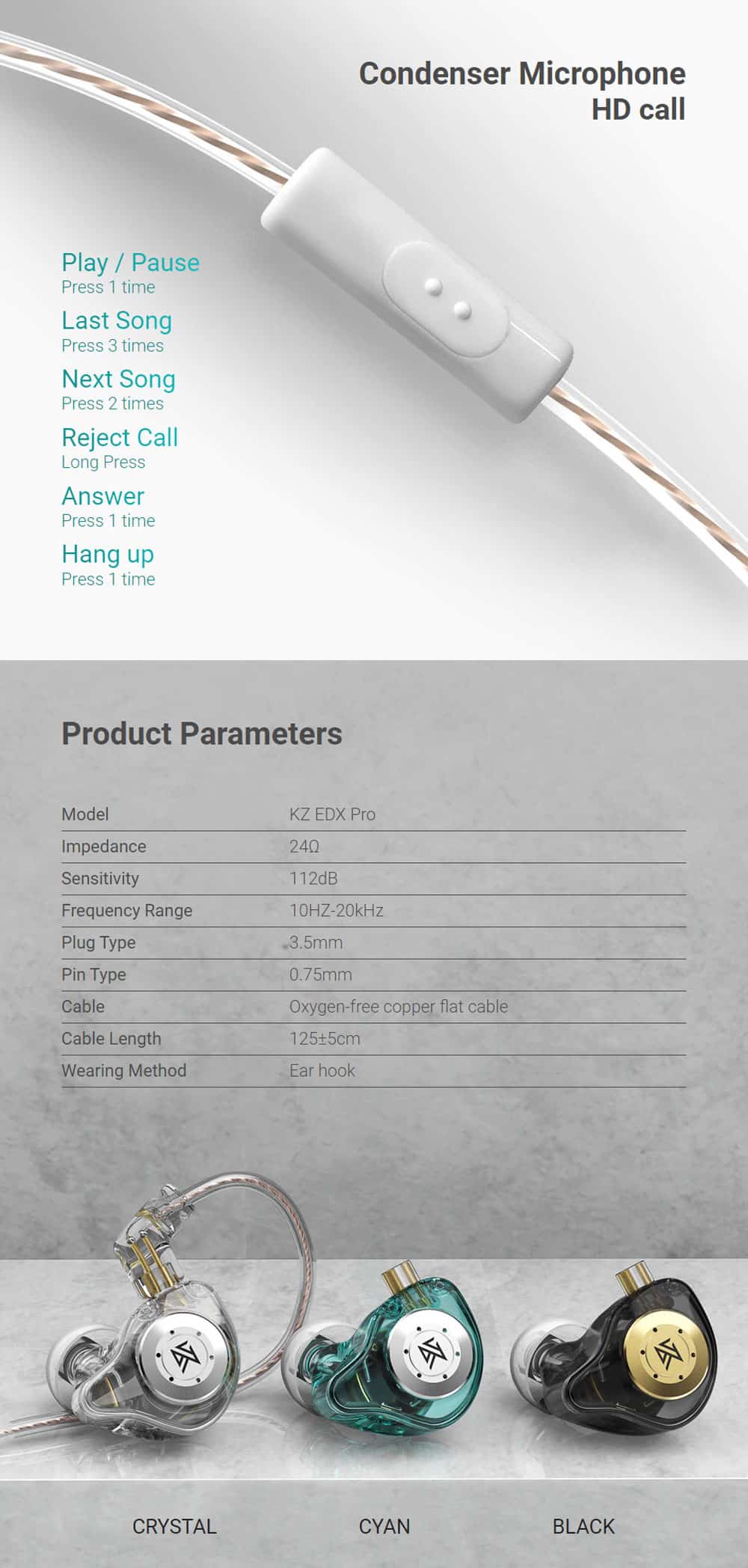 KZ EDX Pro In-Ear Earphone Banner 3