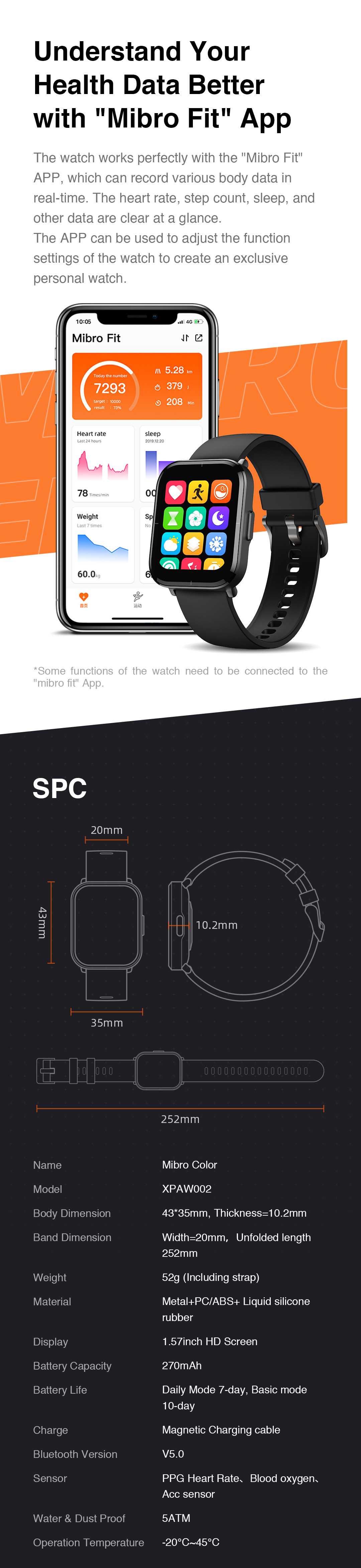 Xiaomi Mibro Color Smart Watch 11