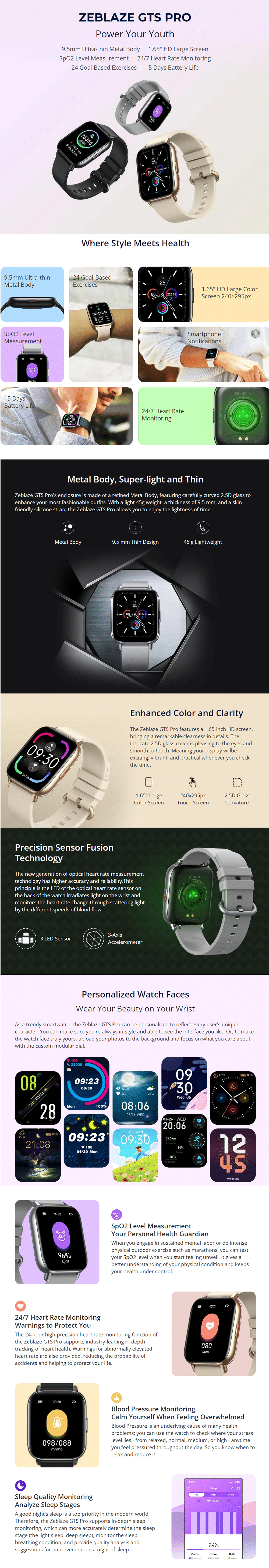 Zeblaze GTS Pro Smart Watch 2