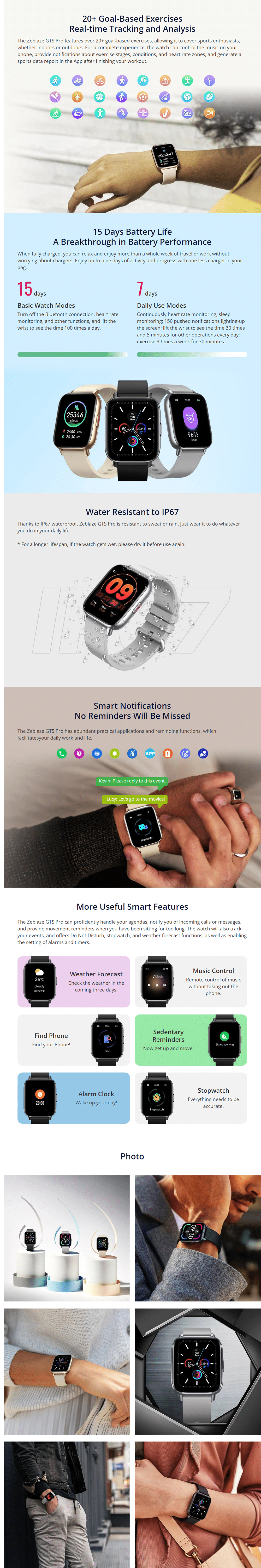 Zeblaze GTS Pro Smart Watch 3