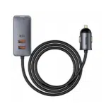 Baseus Share Together PPS 120W 3U+1C Car Charger With 1.5M Extension Cord (CCBX-120U3)