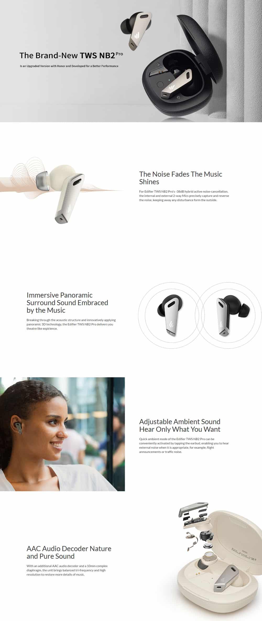 Edifier NB2 Pro True Wireless Earbuds 5
