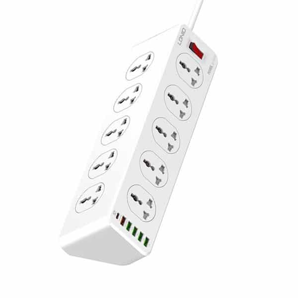LDNIO SC10610 10 Sockets with PD QC3.0 USB Port Power Strips 1