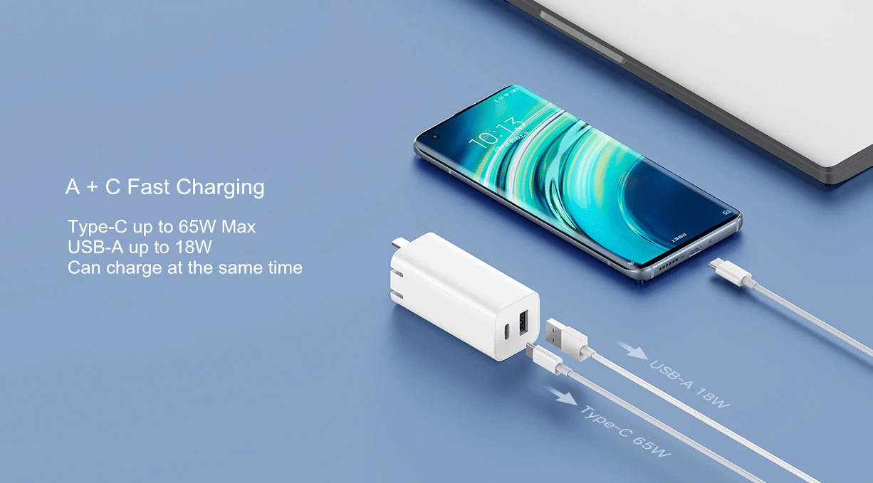 Xiaomi GaN Charger 65W 1A1C With 5A Type c Charging Cable 6