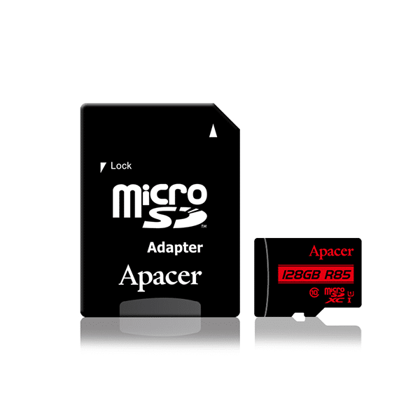 Apacer R85 128GB MicroSDHC UHS-I U1 Class 10 Memory Card