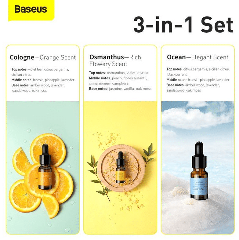 Baseus Essential Oil 3 in 1 Set 1 3