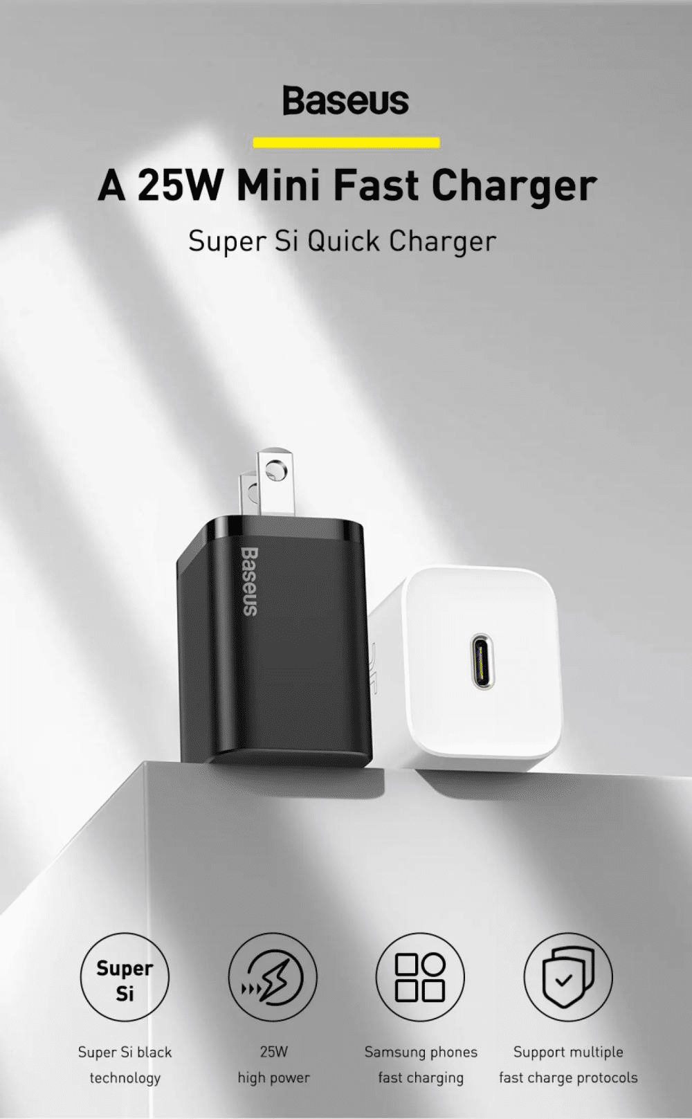 Baseus Super Si 1C 25W Quick Charger CN 3