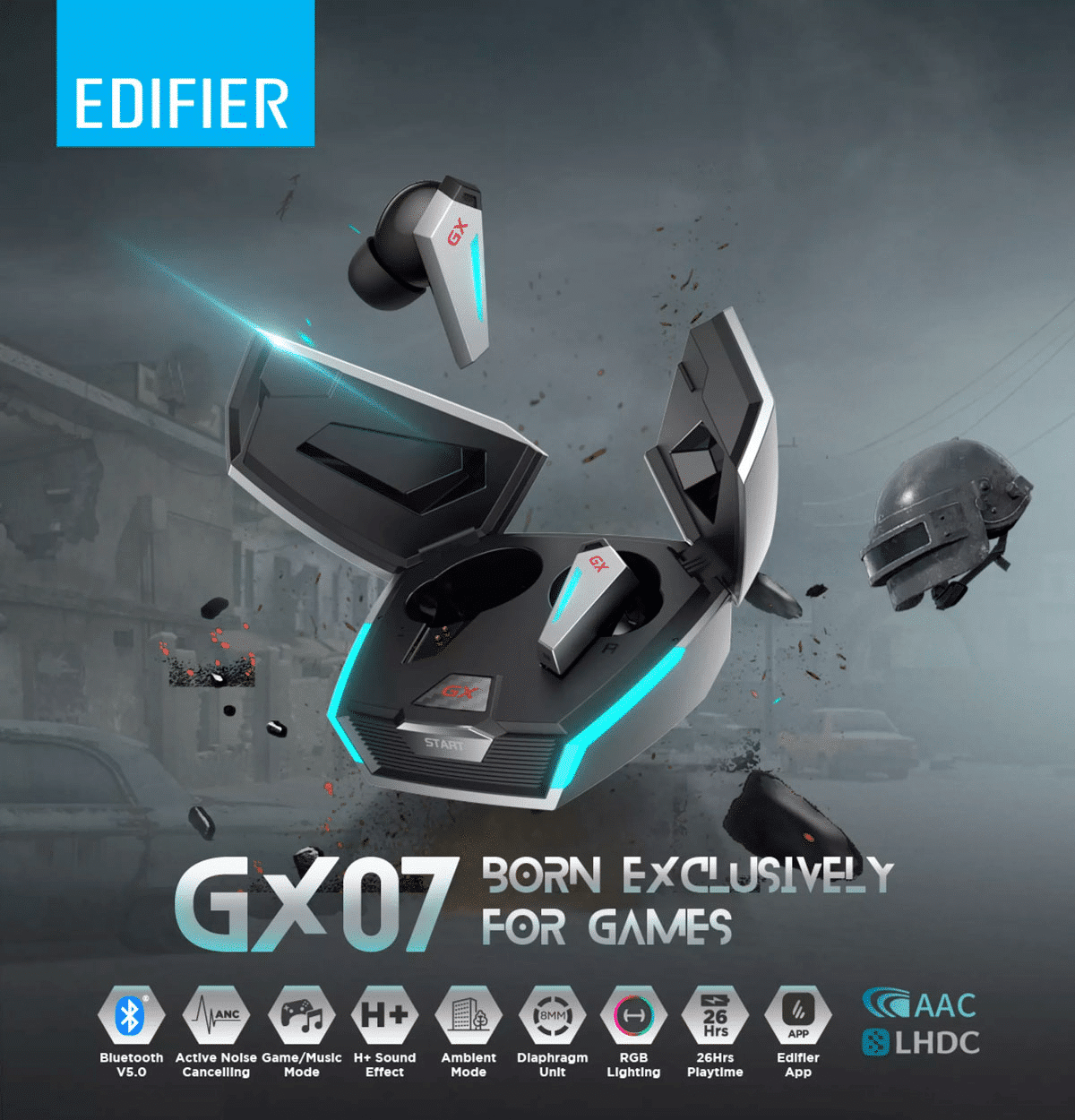 Edifier GX07 True Wireless Gaming Earbuds 5 2