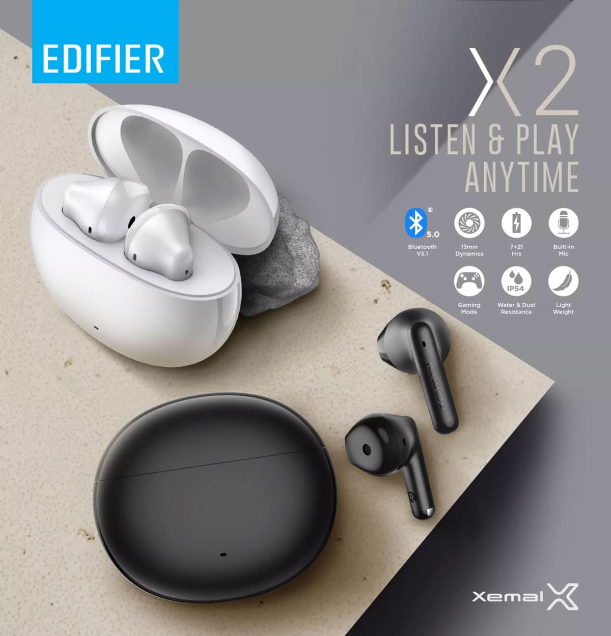 Edifier X2 True Wireless Earbuds 6 7