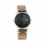 Fastrack 3237SL03 Tripster Black And Grey Dial Leather Watch